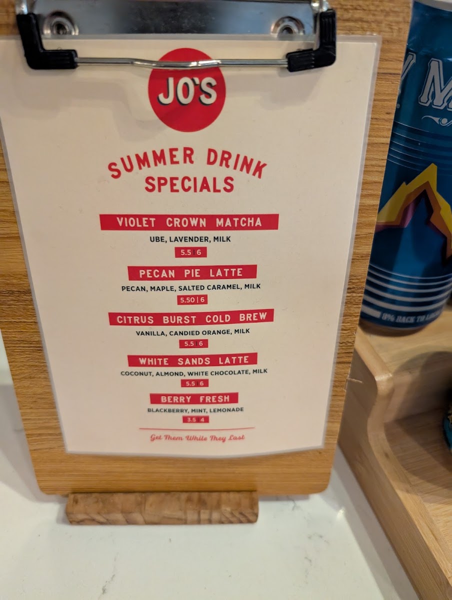 Menu Jo's Coffee – Downtown-7